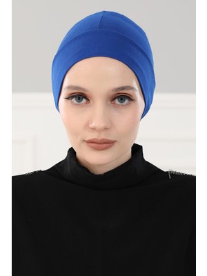 Mestore Takçık Penye Bone,b-37 Saks Mavisi