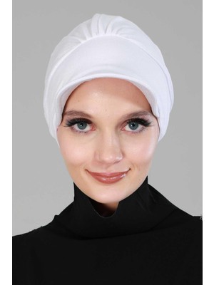 Mestore Şapkalı Penye Bone,b-30 Beyaz