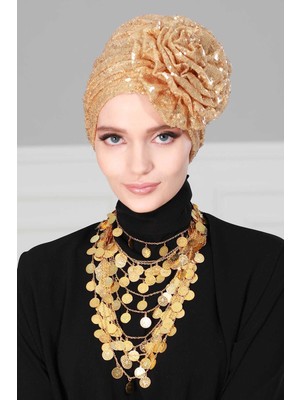 Mestore Güllü Payetli BONE,B-21P Gold