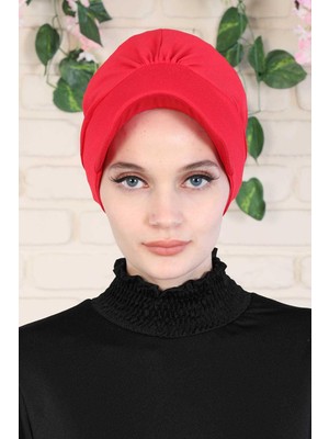 Mestore Şapkalı Penye Bone,b-30 Kırmızı