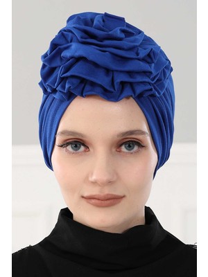 Mestore Güllü Penye Bone,b-21 Saks Mavisi