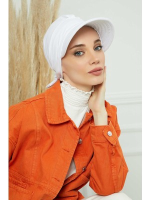 Mestore Siperlikli Şapka Bone,s-1 Beyaz