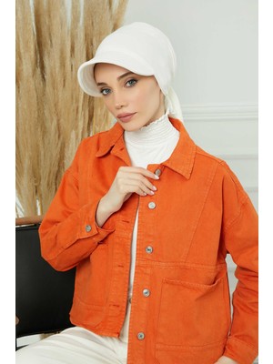Mestore Siperlikli Bandana Bone,b-71 Krem