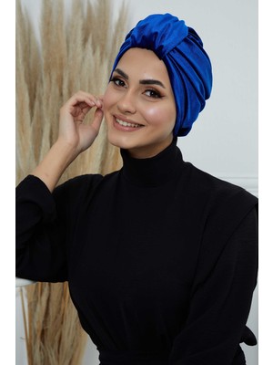 Mestore Ön Kemer Detaylı Kadife BONE,B-68K Saks