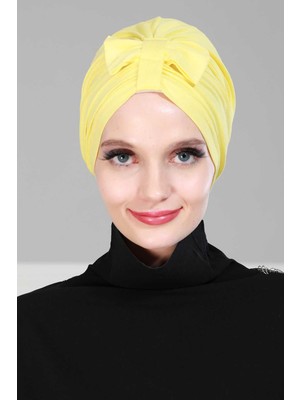 Mestore Önden Fiyonklu Bone,b-7 Sarı