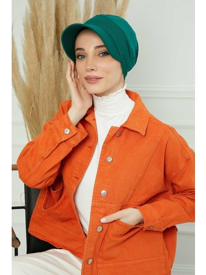 Mestore Siperlikli Penye Şapka Bone,b-73 Koyu Yeşil