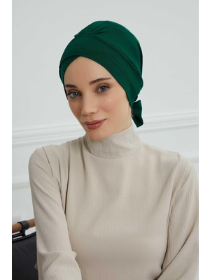 Mestore Kuşaklı Penye Bone,b-31 Koyu Yeşil
