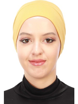 Mestore Bere Model Tesettür Bone,b-35 Hardal Sarısı