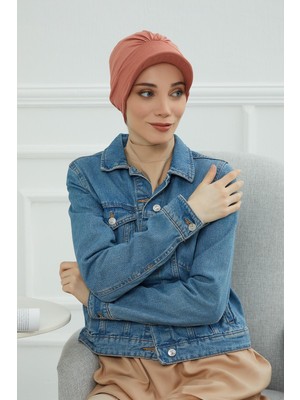Mestore Şapkalı Penye Bone,b-30 Somon