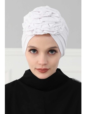 Mestore Güllü Penye Bone,b-21 Beyaz