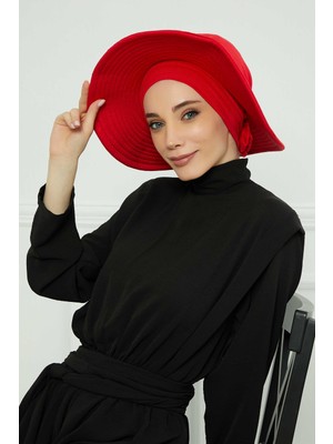 Mestore Çıkarılabilir Penye Şapka Bone,s-2p Kırmızı