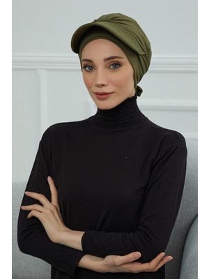 Mestore Siperlik Detaylı Penye Bone,b-66 Haki
