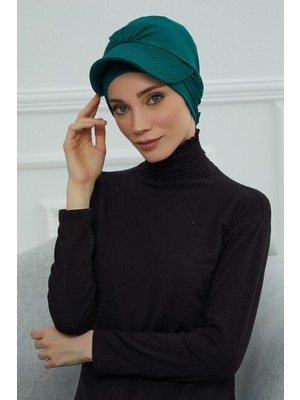 Mestore Siperlik Detaylı Penye Bone,b-66 Yeşil