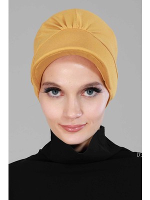 Mestore Şapkalı Penye Bone,b-30 Hardal Sarısı