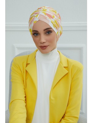 Mestore Desenli Tesettür Bone,b-9yd Desen 31