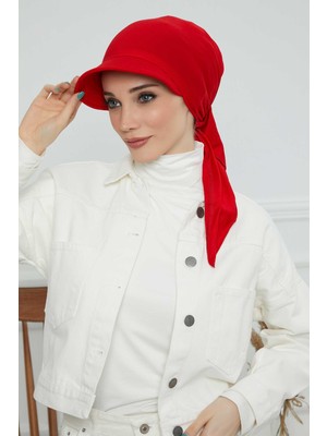 Mestore Siperlikli Bandana Bone,b-71 Kırmızı