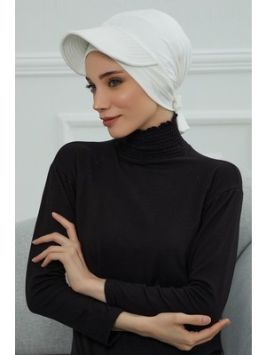 Mestore Siperlik Detaylı Penye Bone,b-66 Krem