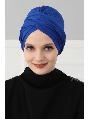Mestore Tesettür Bone,b-9 Saks Mavisi