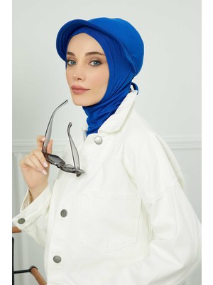 Mestore Siperlikli Penye Bone,b-75 Saks Mavisi