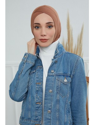Mestore Önü Çapraz Detaylı Penye Iç Bone,tb-4,tb-4 Koyu Kahverengi