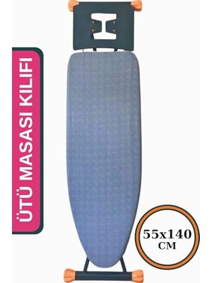 Asev Home Ütü Masası Kılıfı Keçeli Ipli Stoperli Büyük Boy 55X140 cm Astor