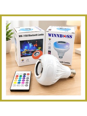 Bezos Bluetooth'lu Hoparlörlü LED Ampul Bcks