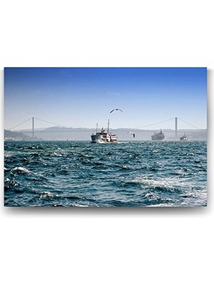 100X70 cm Marmara Denizi Manzarası Duvar Tablosu
