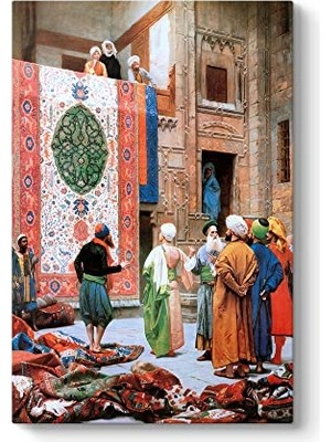 Jean Leon Gerome, Halı Tüccarı Tablosu 80 x 125