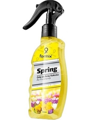 BADEM10 Formix Araba Araç Otomobil Oto Ev Oda Ofis Otel Atomizörlü Koku Sprey Spring Bahar Ferahlığı 180 ml