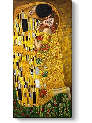Gustav Klimt, The Kiss Tablosu 80 x 160