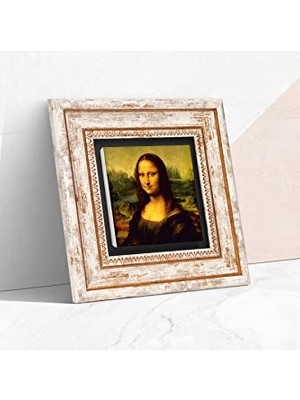 Leonardo Da Vinci Mona Lisa Taş Duvar Tablosu, Çerçeveli, T1-19
