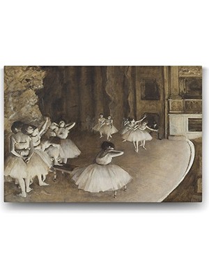125X80 cm Edgar Degas Ballet Rehearsal Tablosu