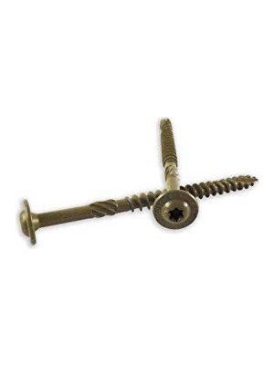 Fasteners ST516X312B 5/16-Inç x 3-1/2-Inç Uzunluk Yuvarlak Yıkama Başlığı Dış Ahşap Vidalar, 250'LI Paket