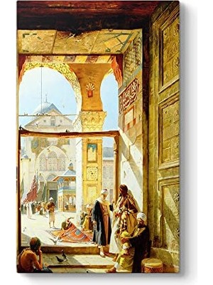 Büyük Emevi Camii Kapısı Tablosu 50 x 90