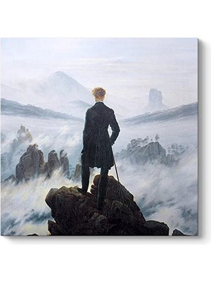 Caspar David Friedrich Bulutların Üzerinde Yolculuk Tablosu 90 x 90