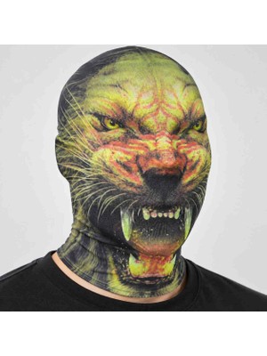 Hobilinka Kaplan Desenli Çorap Maske – Yüzü Saran Giyilebilir Maske