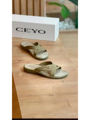 Ceyo Splash-Z4 Vizon Kadın Terlik