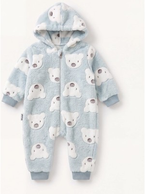 Pakel Welsoft Unisex Bebek Tulum 3-6 Ay 6-9 Ay 9-12 Ay 12-18 Ay Patikli %100 Pamuklu Yenidoğan Bebek Tulum