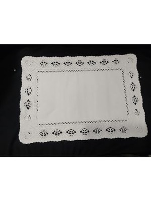 Tepsi; 10 Adet Dantel Görünümlü Kağıt Örtüsü 37X26 Cm, RMS202305261708R1SL5