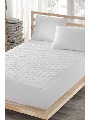 Pamuklu Kapitoneli Fitted Sıvı Geçirmez Çift Kişilik Battal Boy King Yatak Koruyucu Alez 200X200