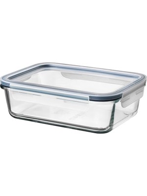 Şanal Ikea 365+ Kapaklı Cam Saklama Kabı, Cam-Plastik Cam-Plastik 1 Lt