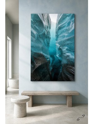 Buzul Yarığı — Büyük Ölçek Doğa — 30×40 cm Kanvas Tablo