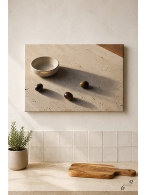 Zeytin Saati Iı — Mutfak Kompozisyonu — 30×40 cm Kanvas Tablo