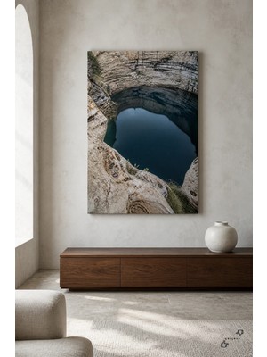 Karst Aynası — Kuşbakışı Manzara — 30×40 cm Kanvas Tablo