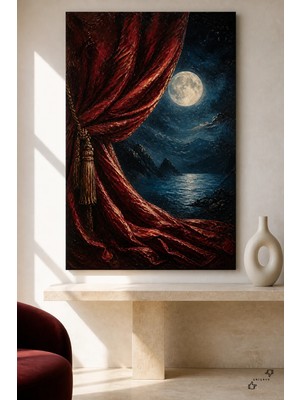 Bulanık Işık — Atmosferik Soyutlama — 30×40 cm Kanvas Tablo