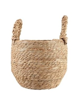 Naturel Kulplu Sepet, 22 cm