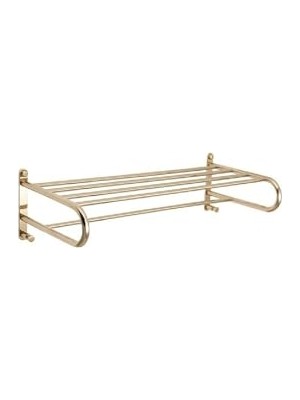 Banyo Havlu Rafı Gold Renk 259X165X590 mm