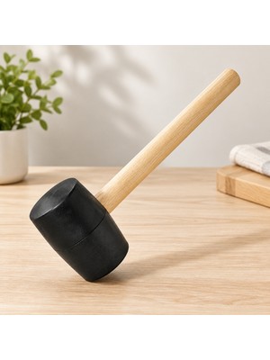 TeknoKapsül Plastik Başlı Ahşap Saplı Tokmak