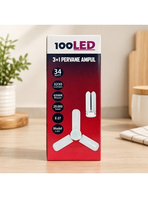 TeknoKapsül LED Pervane Ampul Jumbo 3+1