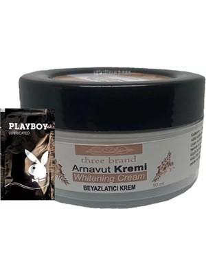 TeknoKapsül Three Brand Arnavut Kremi Whitening Cream Bölgesel Kremi 50 ml + 1 Hediye Jel